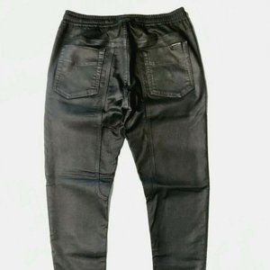 Joe's jeans wax coated drawstring joggers - Jet Black W 32